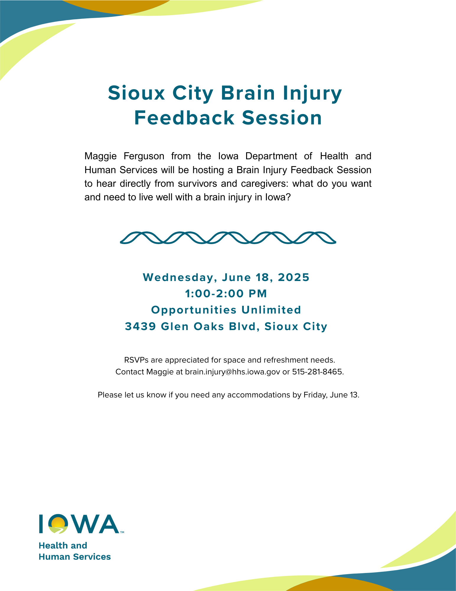 Sioux City feedback session