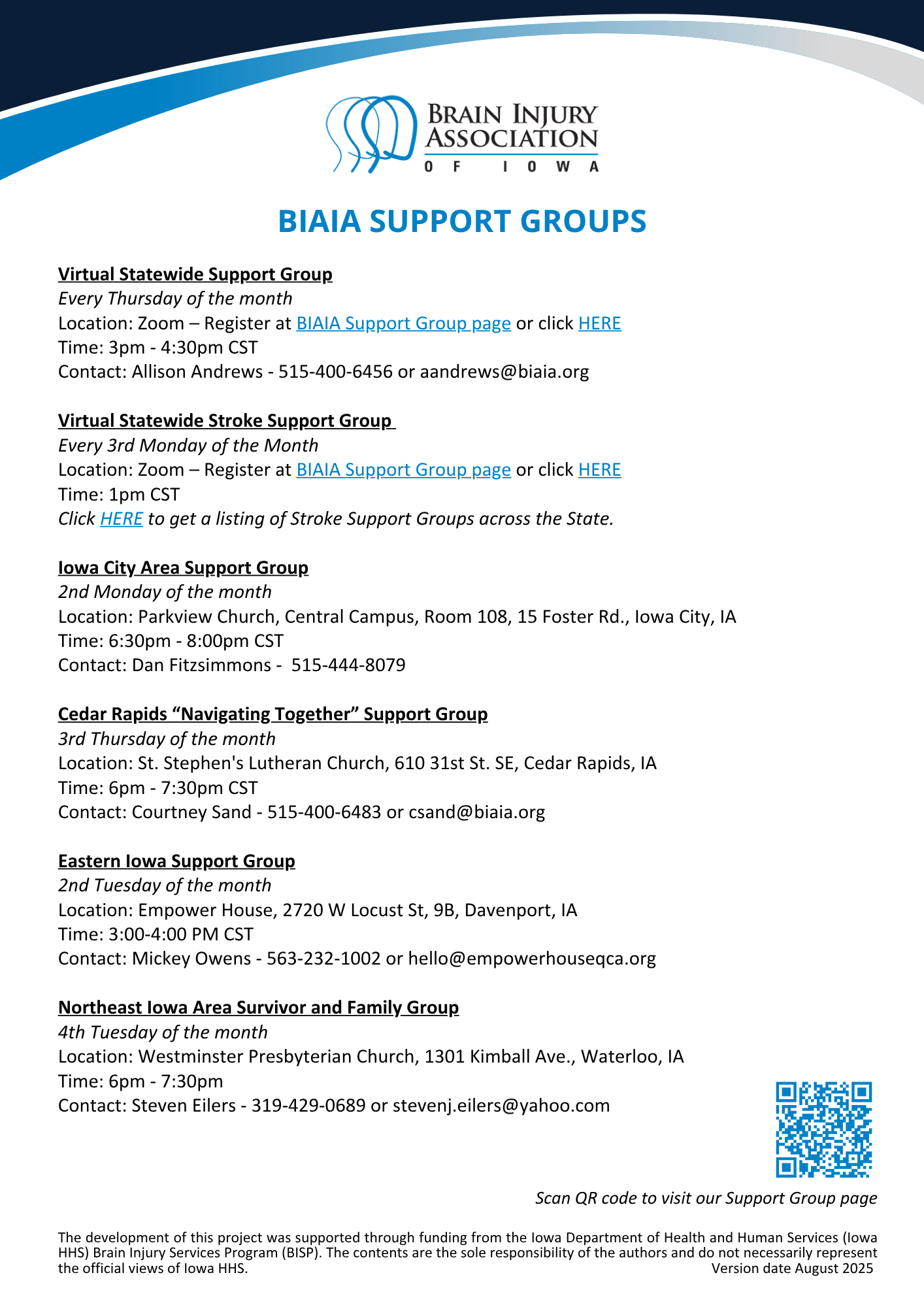 support group listing 1